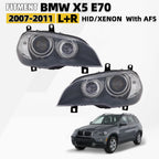 Pair HID/Xenon Headlights for BMW X5 (2007–2011) with Adaptive Lamp