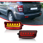 2X Red LED Tail Brake Signal Lights for Jeep Grand Cherokee (2005–2010)