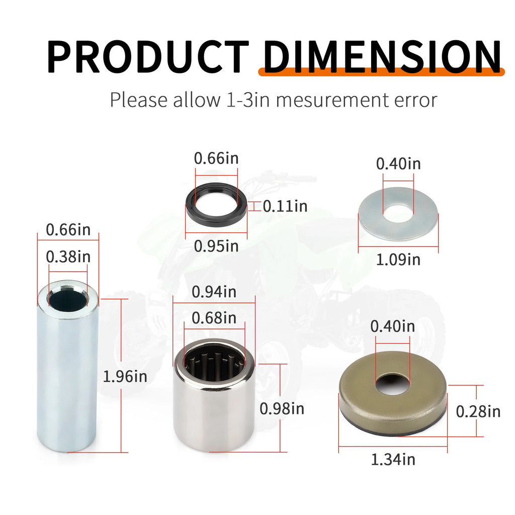A-Arm Front Lower Bearing Bushing Seal Kit for Suzuki Quadsport Z400 (2003–2014)