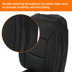 Full Set of Black Seat Covers for Chevy Silverado 1500 2500 3500 (2019–2021)