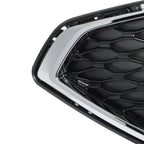 Front Upper Grille for Ford Fusion (2017–2018) Black Plastic Mesh