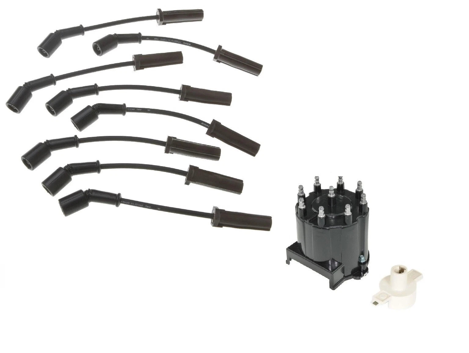 Ignition Wire Set & Distributor Cap Rotor Kit for Chevy P30 GMC P3500