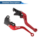 Adjustable Short Brake Clutch Levers for Suzuki GSXR600 (1997–2003) Solid Red