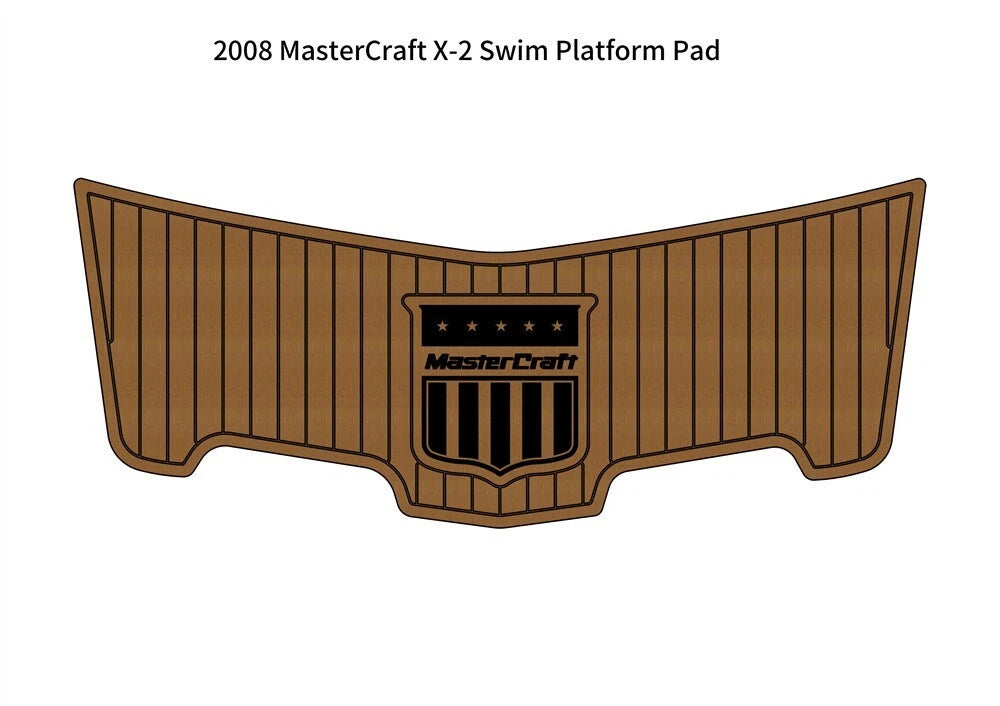 Swim Platform Pad for MasterCraft X-2 (2008) - EVA Foam Faux Teak Deck Mat