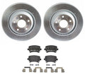Brembo Rear Brake Kit 310mm Disc Rotors Low-Met Pads for Audi TT (2006–2021)