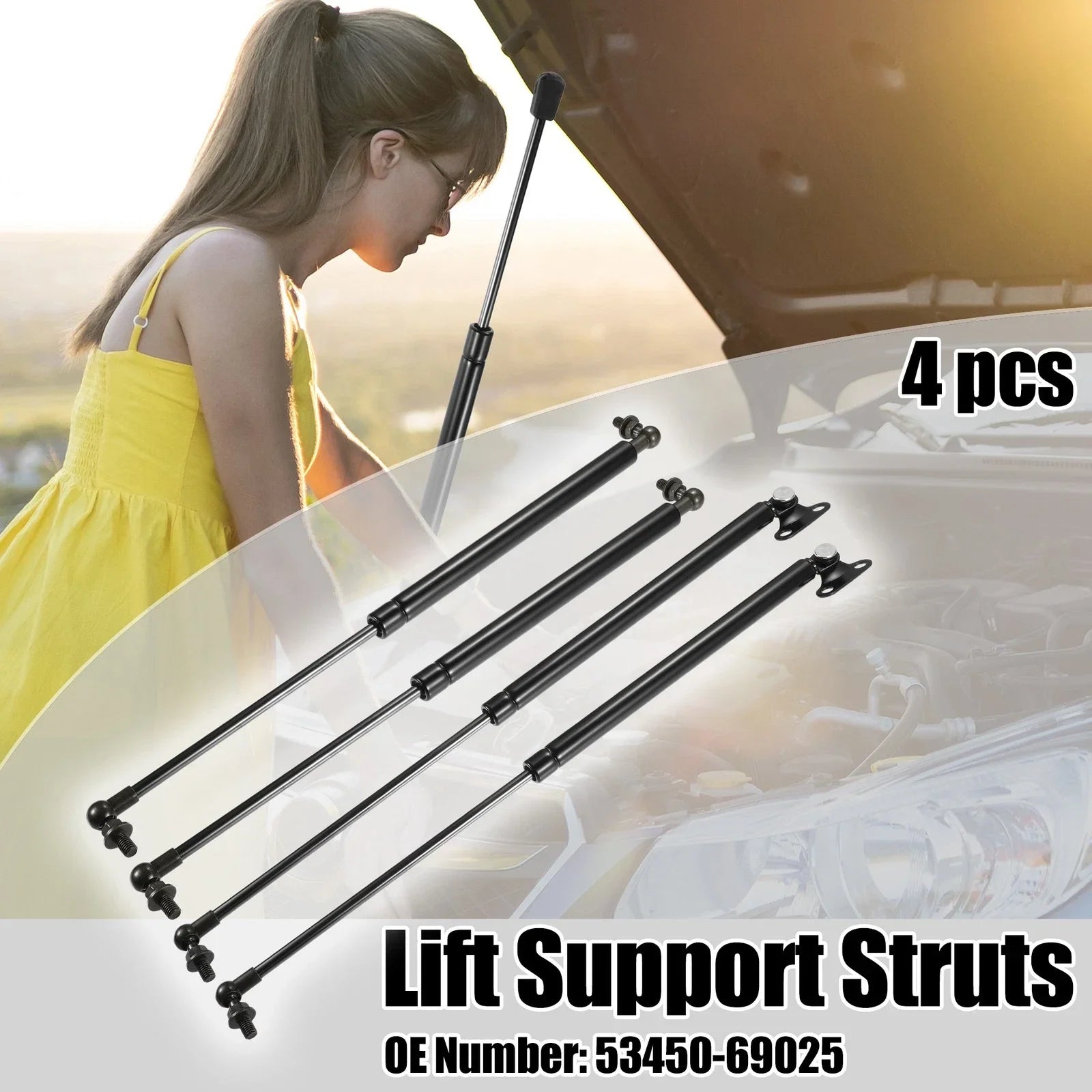 4 x Lift Support Gas Struts for Lexus LX470 (1998-2007)