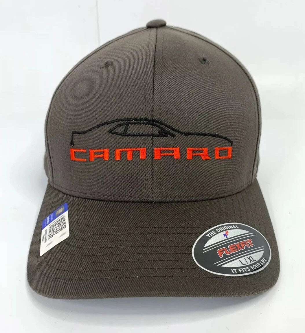 Chevy Camaro 5th Gen Hat Cap Gray with Black Emblem for 2010–2015 Camaro