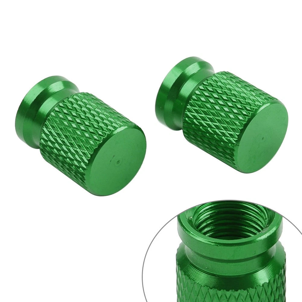 Set of 4 Tire Valve Caps for - Green