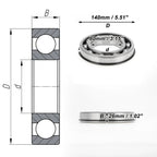 6216NR Deep Groove Ball Bearing for Scooter Skateboard Wheel (P0)