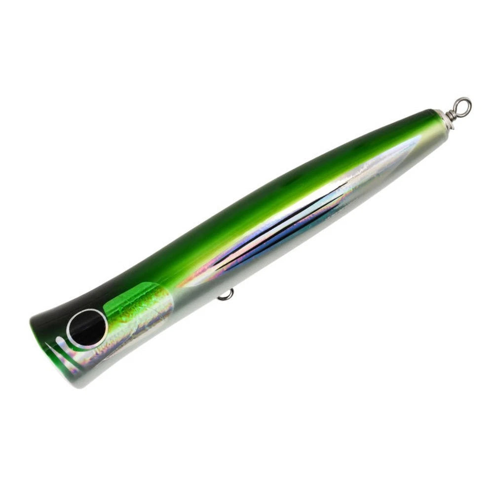 2X Wooden Surface Popper for Boat Fishing Lure with Reinforced Wire