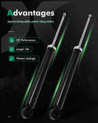 Strut Pair for Audi A4 (2010–2012) - Left Right Rear Gas Shocks