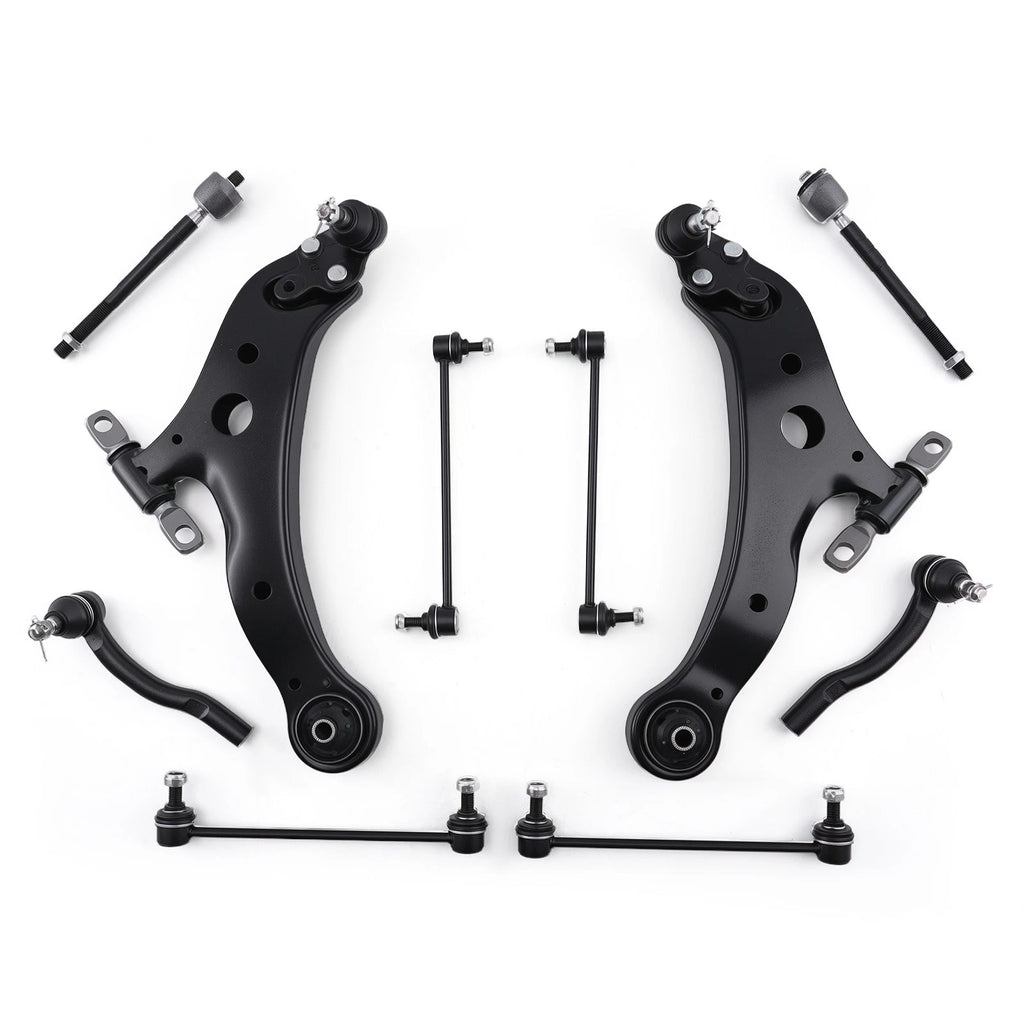 12 Pcs Tie Rod End Link Control Arm for Toyota Camry (2007–2011)