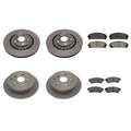 Front 328mm Rear 309mm Brake Kit Disc Rotors Pads for Toyota Lexus RX