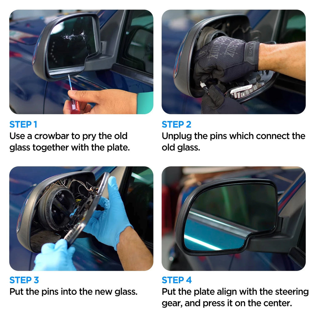 Left Lower Mirror Glass for Ford Transit-350 HD (2015-2019)