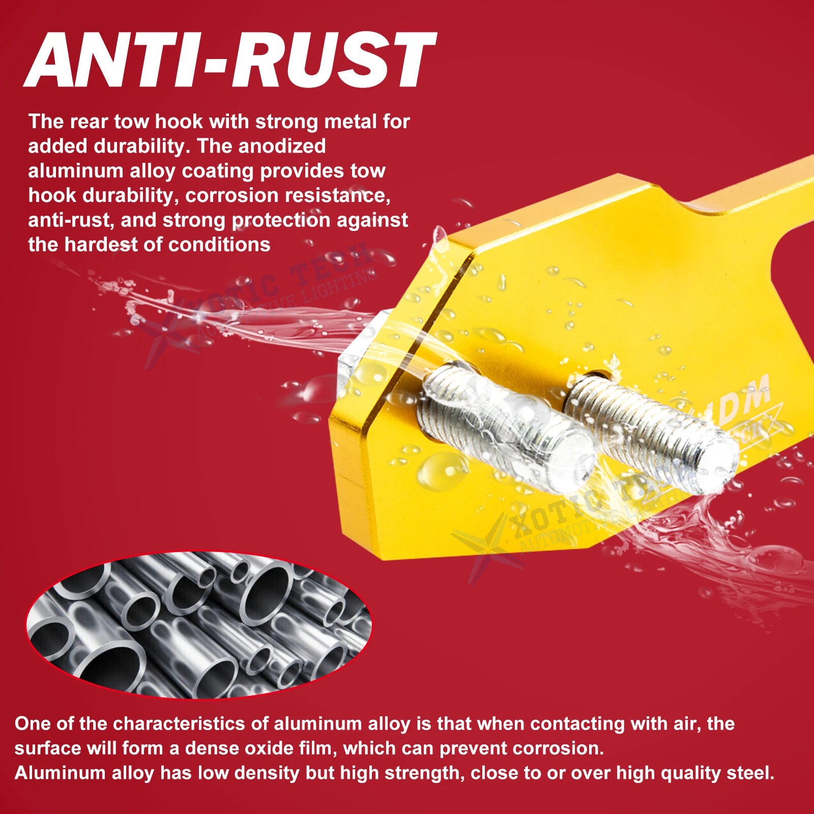 Rear Tow Hook Release Fastener Kit for JDM Aluminum Alloy Universal (2000-2020)