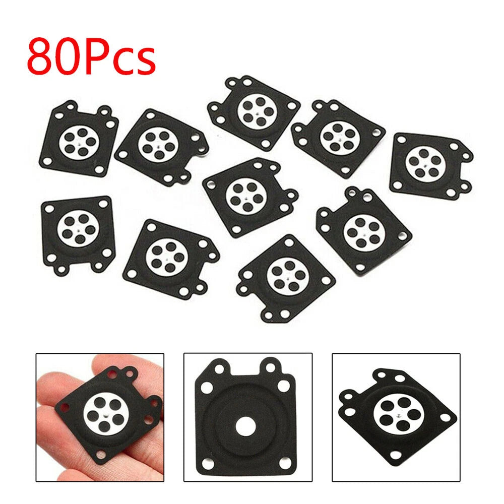 80Pcs Carburetor Metering Diaphragm for Walbro (95-526-9-8, 95-526-9, 95-526)