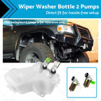 Wiper Washer Bottle with 2 Pumps for Nissan Patrol GQ Y60 (1988–1997)