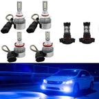 2X LED Headlight + Fog Light Set for GMC Sierra 1500 2500 3500 (2007–2013)