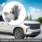 Engine Oil Cooler Filter Housing with Seals for Ford Transit (No. 1755226)