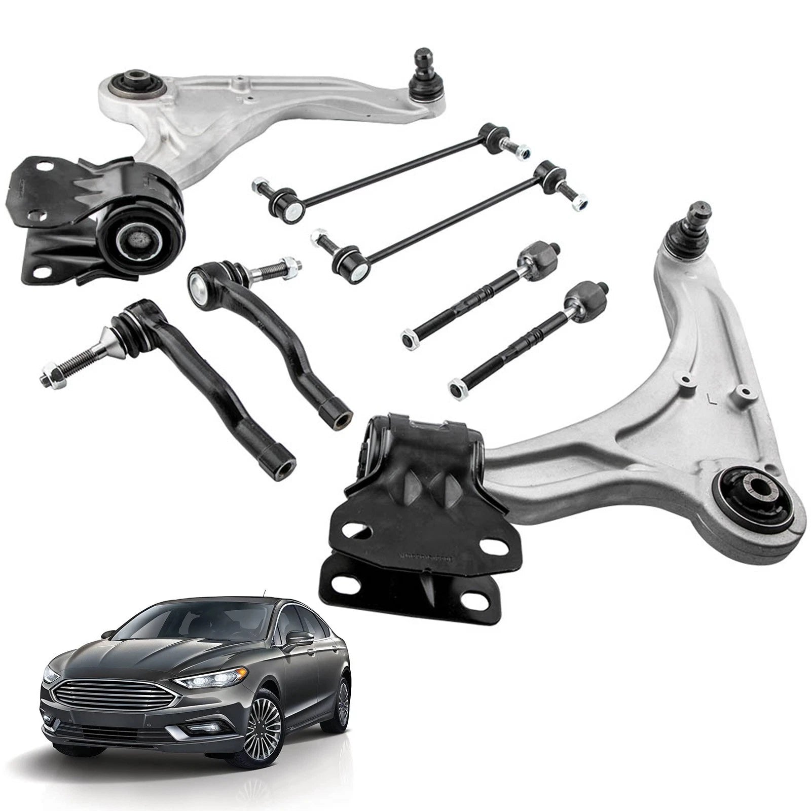 8pcs Front Lower Control Arms with Ball Joints for Ford Fusion (2013–2020)