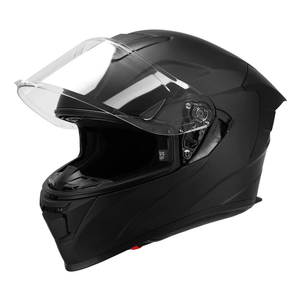 Full Face Motorcycle Helmet for Street Bike (Dual Visor, Extra Tinted Shield)