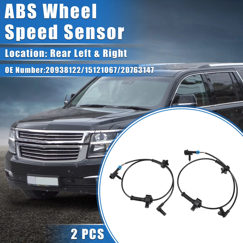 2 Pcs ABS Wheel Speed Sensor for Chevrolet Avalanche (2002–2013)