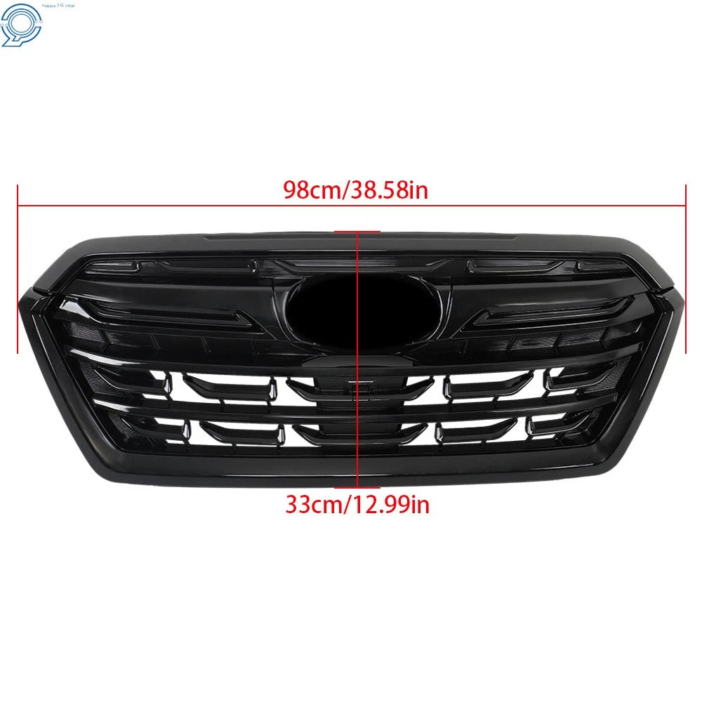 Front Bumper Upper Grille Gloss Black for Subaru Forester (2022-2024)