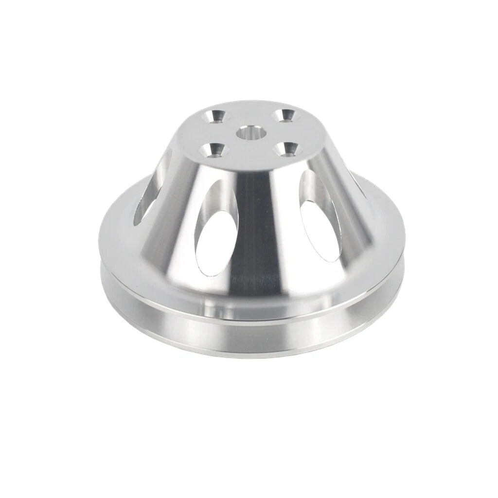 Water Pump Pulley for Chevy SB 327 305 350 Long Water Pump (1 Groove, Aluminum)