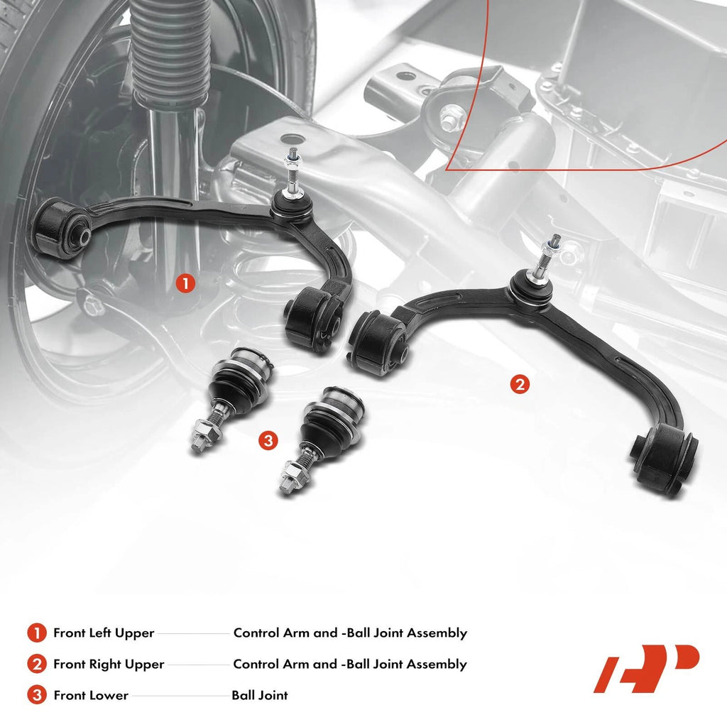 Set of 4 Front Control Arm Ball Joints for Ford Expedition (2004-2006)