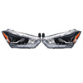 LH+RH Black LED & Halogen Headlights for Nissan Kicks (2018–2020)