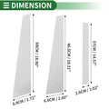 6 Pcs Door Pillar Window Trim for BMW 5-Series (1997 - 2003) Chrome Silver