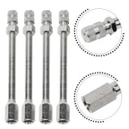 4x 100mm Metal Tire Wheel Valve Extension Cap Stem for Car Truck Van