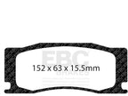 Front Brake Pad Set for Jaguar XKR S (2012–2015) BZ714GR
