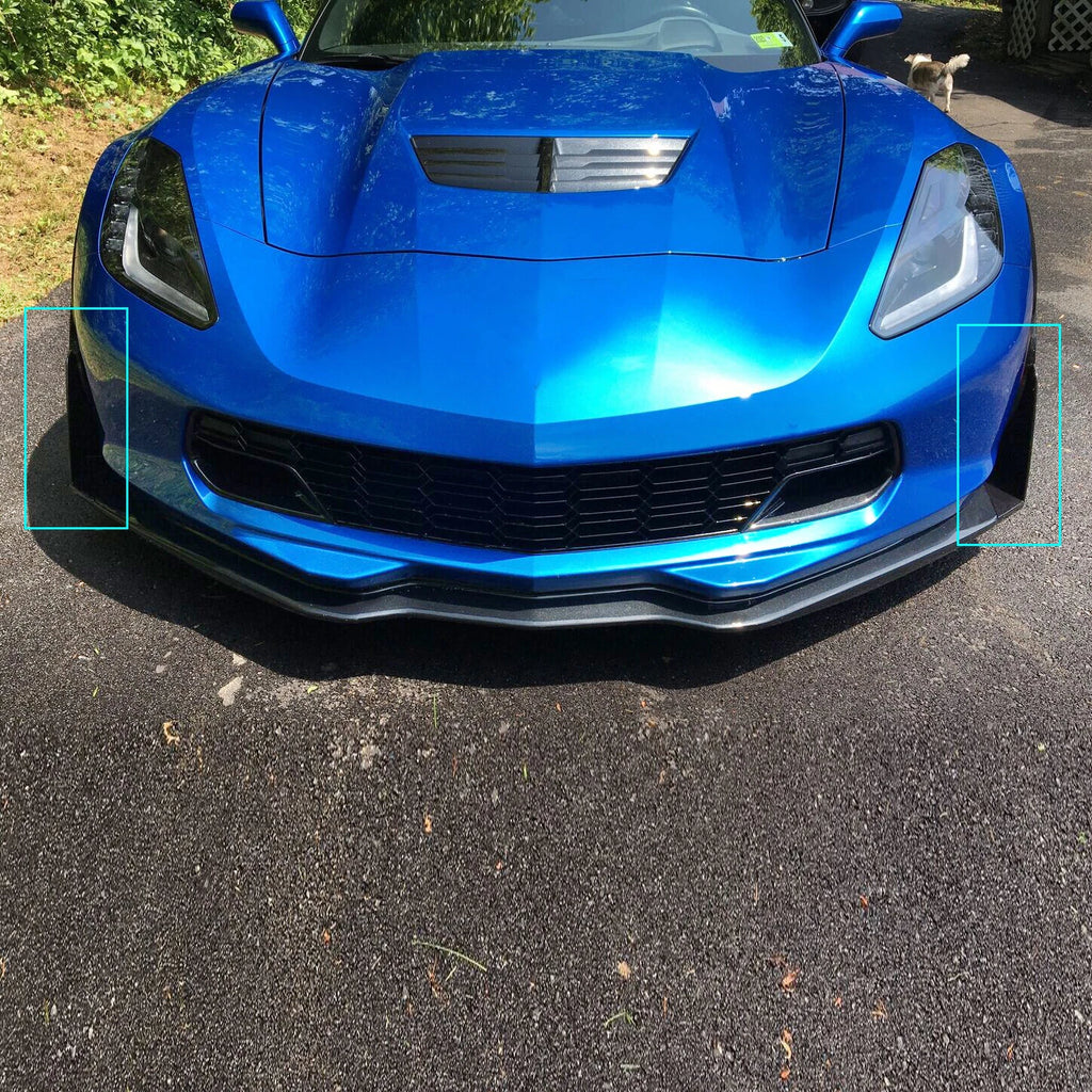 Front Side Splitter Extension Winglets for Corvette C7 Z06 (2014–2023)