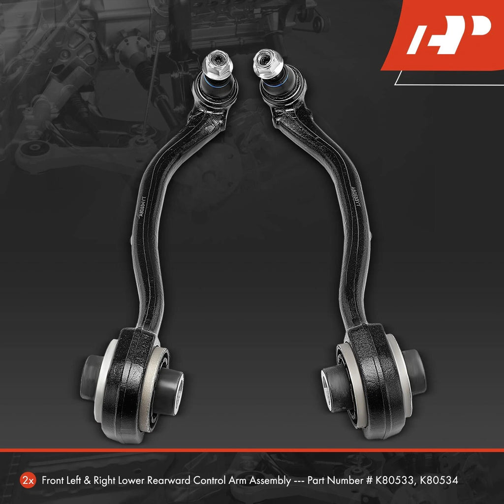 2X Front Lower Rearward Control Arm with Ball Joint for Benz C230 (2002-2007)