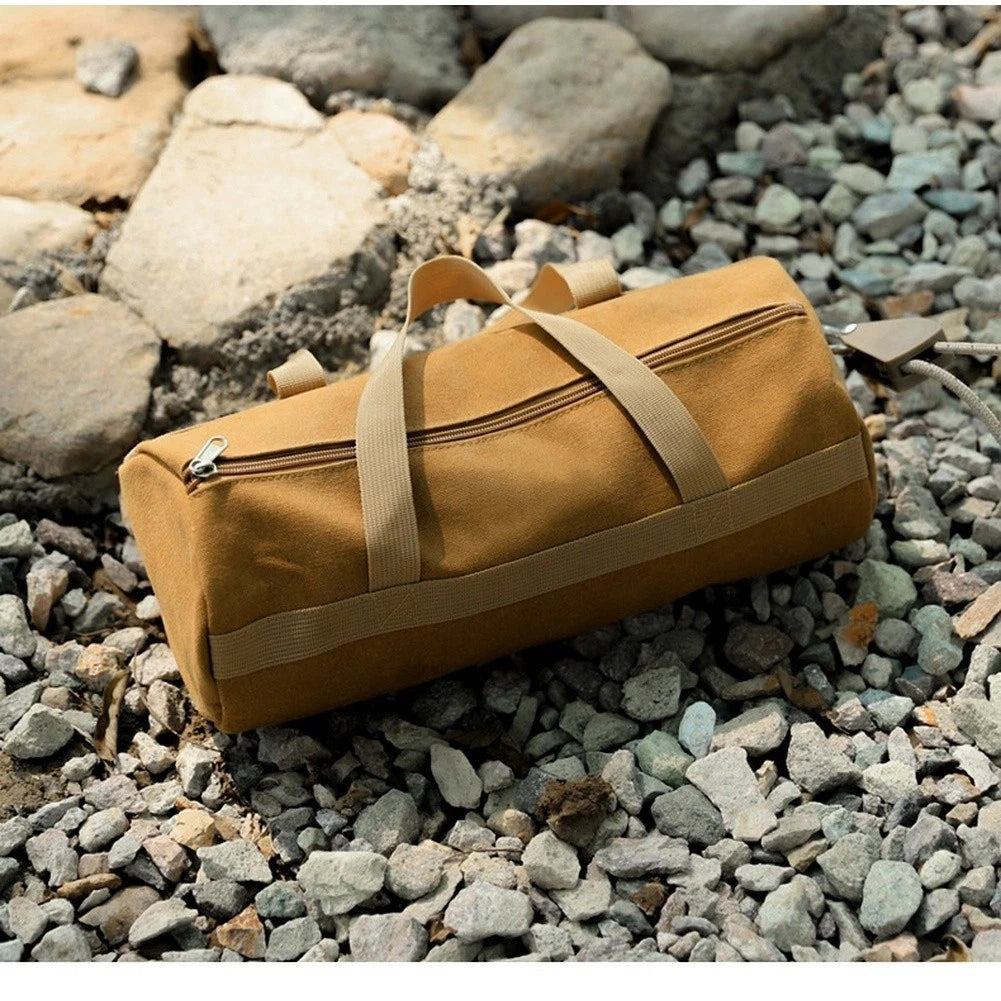 Camping Gear Storage Cylinder Bag for Tent Pegs and Tools