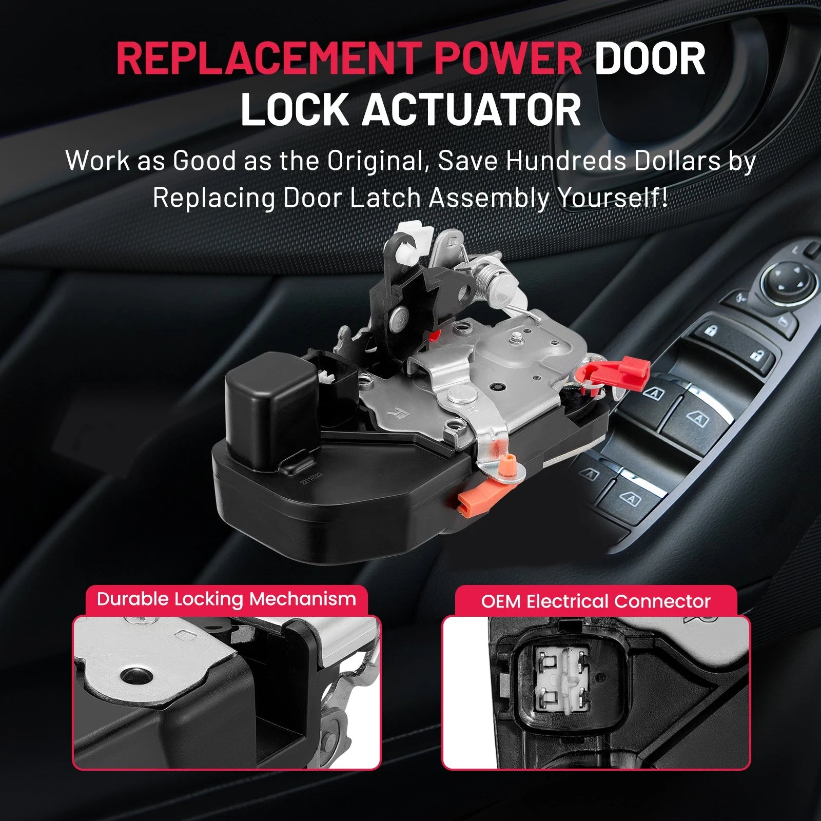 Front Passenger Right Door Latch Assembly for Dodge Durango (1998–1999)
