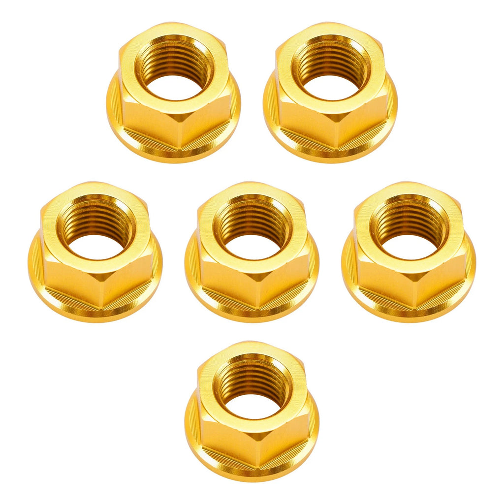 Sprocket Nut Kit M10x1.25 Gold for Aprilia RSV1000 Mille Tuono R SL1000 (1999–2005)