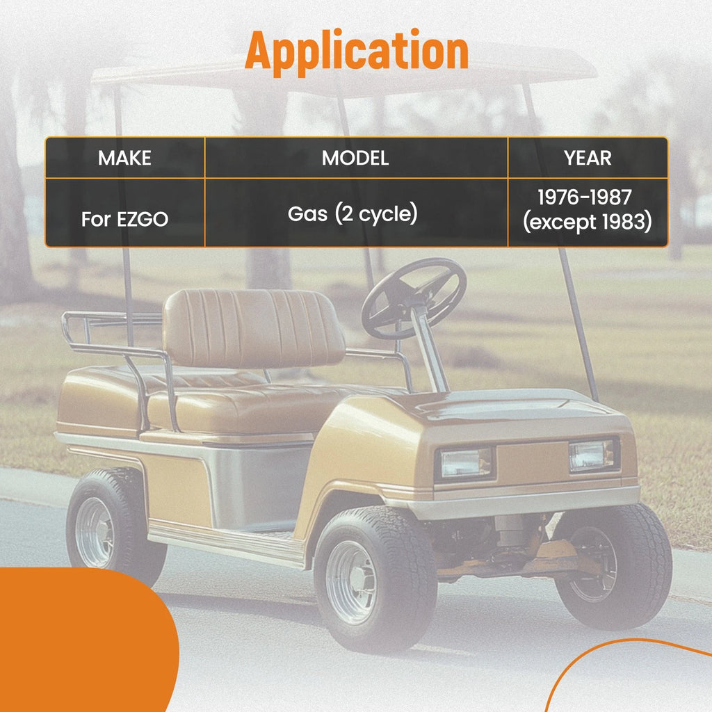 Muffler Replacement Kit for EZGO 2 Cycle Gas Golf Cart (1976–1987)