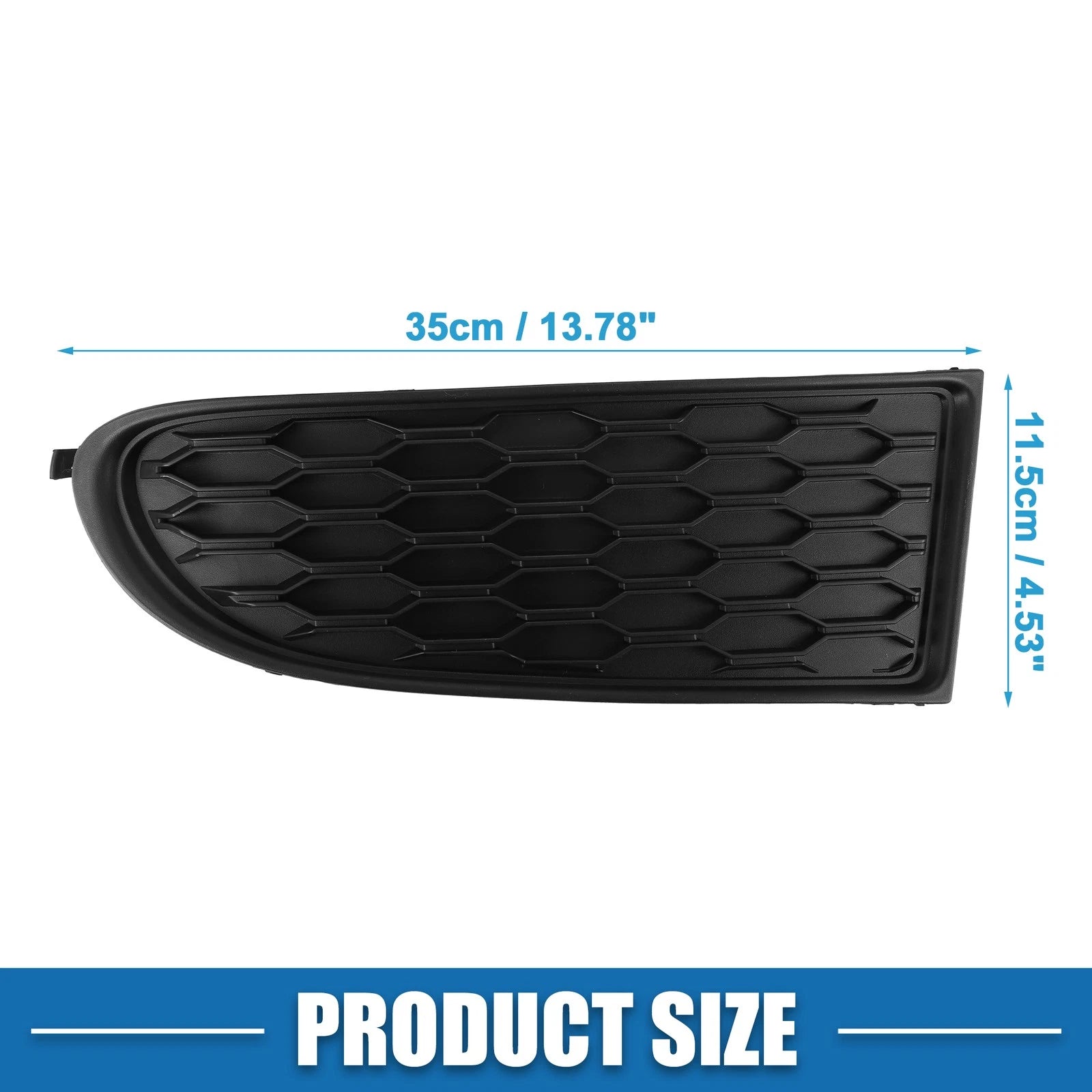 Set of 2 Front Fog Light Cover Grilles for Dodge Journey (2011–2020) Black