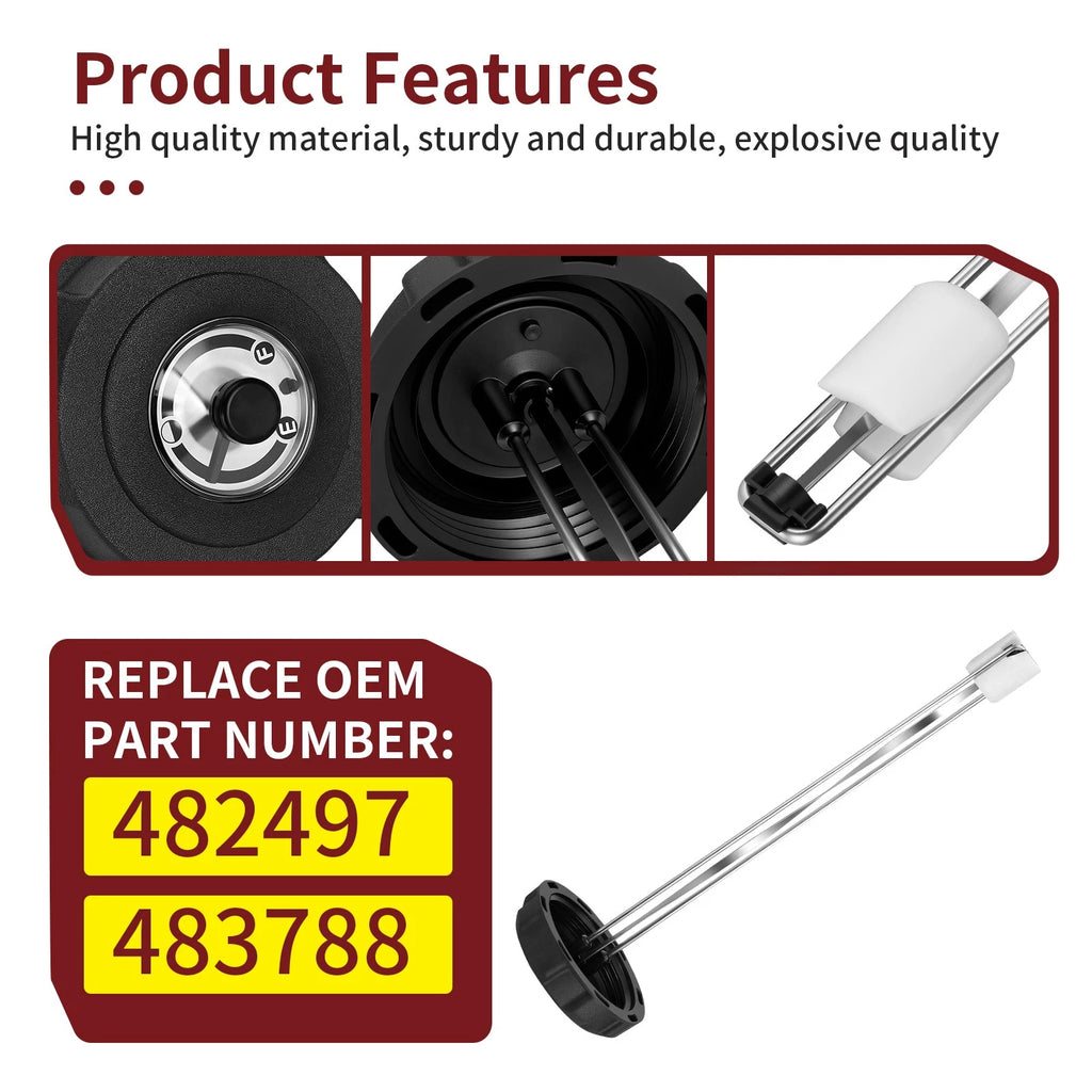 3.5 Inch Fuel Tank Cap with Gauge for Scag Turf Tiger (–) 482497 483788