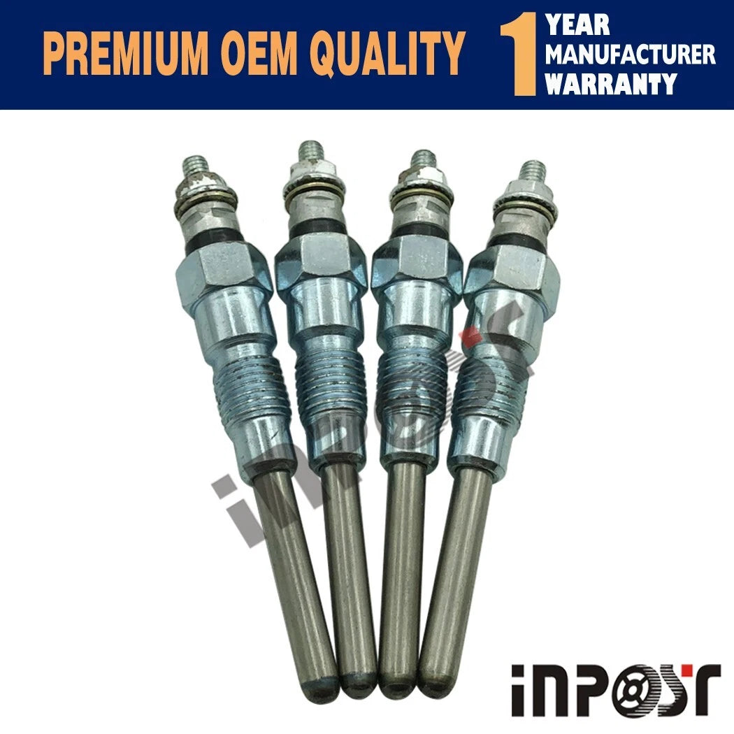 Set of 4 Glow Plugs for Bobcat 743 751 753 763 770 (6655233)