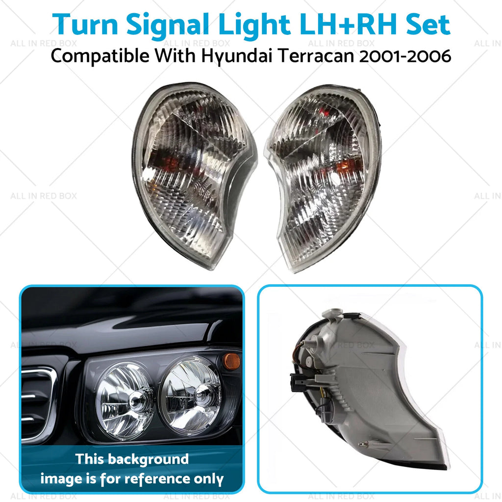 2X Corner Light Indicator Lamp LH+RH for Hyundai Terracan (2001–2006)