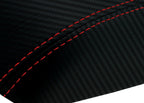 Console Lid Cover for Lincoln Town Car (2003–2011) - PVC Carbon, Red Stitch