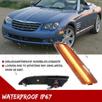 Full Amber LED Front Side Marker Lights for Chrysler Crossfire (2004–2008)