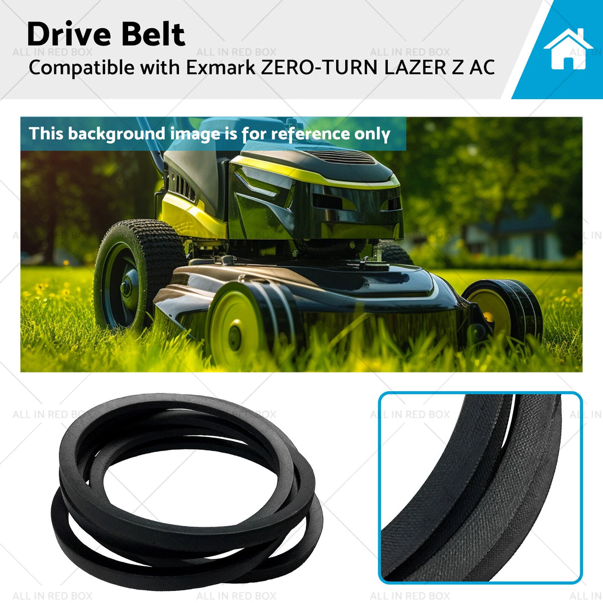 Drive Belt for Exmark Lazer Z AC 60 72 (103-4014, 1034014)