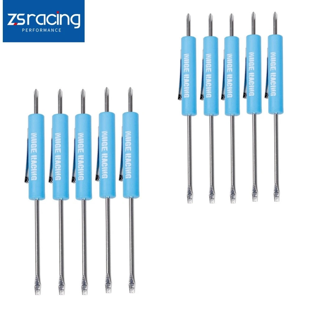 10X Mini Pocket Screwdriver Set with Magnet and Clip