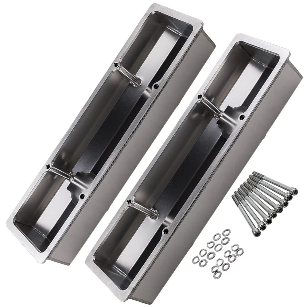 Fabricated Aluminum Long Bolt Valve Covers for Chevy SBC 283 327 350 383 400