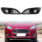 Set of 2 Front Bumper Grilles Fog Light Covers for Ford Fiesta (2012–2016)