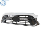 Front Upper Grille for Toyota Tacoma (2012-2015) Black with Chrome Trim